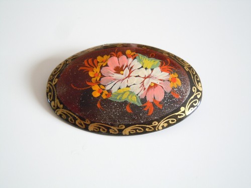 Vintage spilla russo firmato - spilla,