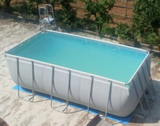 BESTWAY Piscina fuori terra rettangolare power steel 412x201x122 cm con pompa