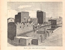 Stampa antica BARI veduta del