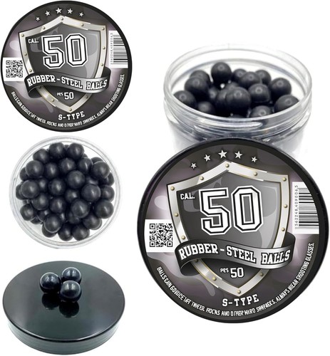 Palline gomma acciaio ad - 50, in