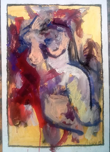 Quadro nudo carta - "nudo", 63x44cm