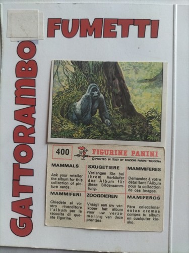 Figurine mammiferi 400 - n.400, nuova
