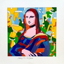 Ugo nespolo 40x40 serigrafia - nespolo,