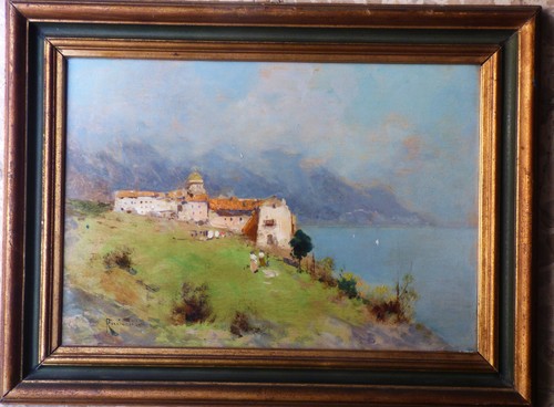 Dipinto olio tavola - olio,