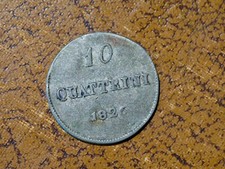 Italia. Toscana. 10 Quattrini 1826