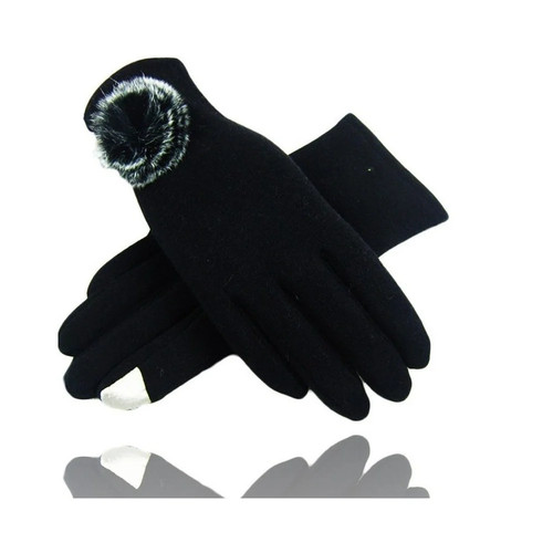 Guanti tessuto taglia nero - taglia,