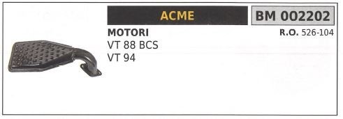Marmitta per motore acme - marmitta,