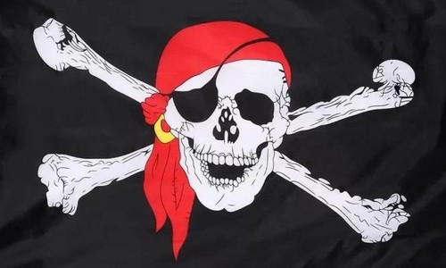 Bandiera pirati 150 - pirati, in