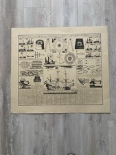 STAMPA A TORCHIO ARTIGIANATO FIORENTINO STRUMENTI & ARCHITETTURE NAVALI 57 x 75