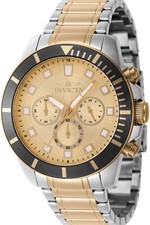 Orologio Invicta 46049 da Uomo Oro Giallo in Acciaio