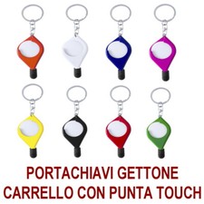 GETTONE UNIVERSALE CARRELLO SPESA PORTACHIAVI SUPERMERCATO MONETA PENNINO TOUCH