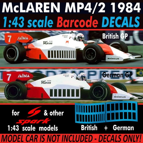 Mclaren 1984 mp4 - mp4/2, codice