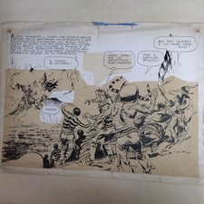 Gino D'ANTONIO - tavola originale interna  Albo d'oro Pecos Bill n. 101  (1950)