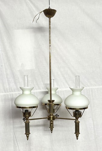 Lampadario anni ottone e - 50,