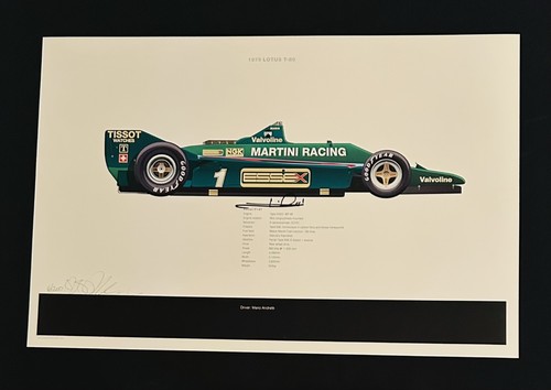 Stampa mario andretti firmata - mario,