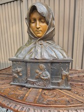 Antica scultura busto firmato