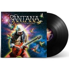 Brand New Sealed Carlos Santana Sentient Sentiment Black Blk Vinyl LP
