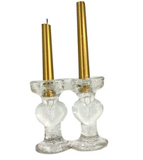 Vtg MCM Swedish Ice Art Glass