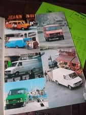 IVECO DAILY FURGONI 30.8 35.8 40.8 OLDTIMER BROCHURE + FICHE TECNICA 1979