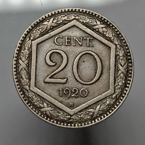 Centesimi 1920 esagono - 20,