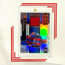 2022-23 Panini Select NEYMAR JR Gioco USATO Maglia Giocatore INDOSSATO Patch ARGENTO Prizm