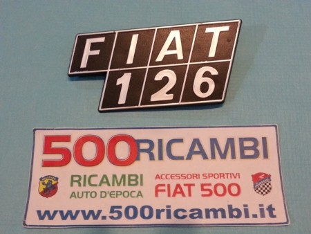 Fiat 126 serie - 1, scritta