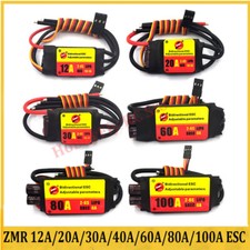 ZMR 12A/20A/30A/40A/60A/80A/100A Bidirezionale Regolabile Brushless ESC per Auto