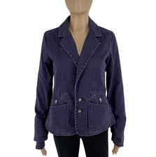 DIESEL Giacca Blazer In Denim Viola A V Taglia S