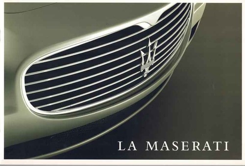 Catalogue brochure maserati - catalogue,
