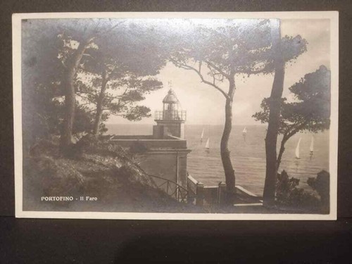 Cartolina portofino faro - il,