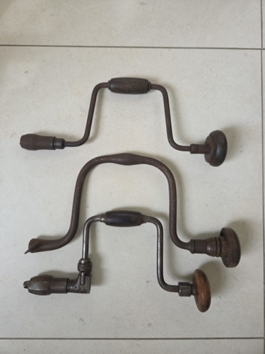 Vintage hand drills brace - &,