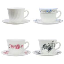 Set tazza e piattino bianco 12