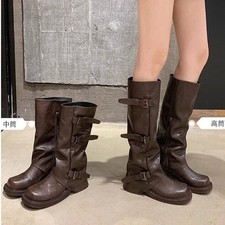 Womens Belt Buckle Square Toe