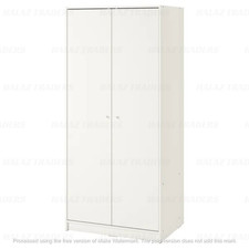 Armadio 2 ante Ikea bianco 79x176 cm camera da letto portaoggetti armadio organizer