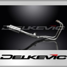 KAWASAKI ER5 1996-07 IMPIANTO DI SCARICO COMPLETO 225mm SILENZIATORE OVALE INOX