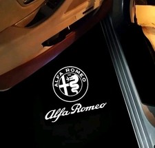 2 PROIETTORI LOGO Luci cortesia LED Alfa Romeo MITO 159 Giulietta Stelvio Brera