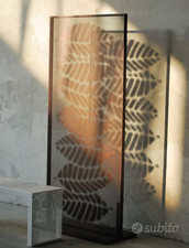 Separè Kage mobile/fisso, 90 x 194 x P.4 x base 42cm, Medes.