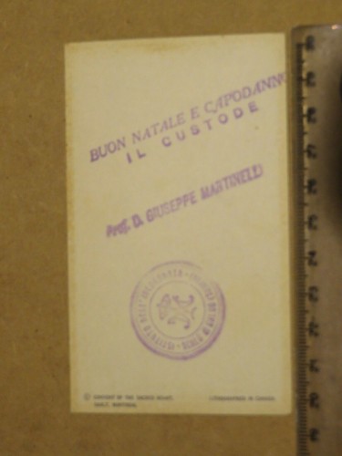 Biglietto giuseppe martinelli - giuseppe,