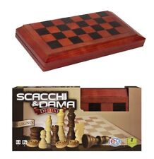Scacchi e dama deluxe in legno