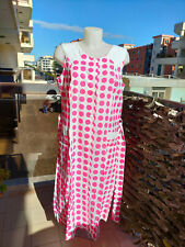 VESTAGLIA ESTIVA DA DONNA DI COLORE BIANCO E ROSA, NUOVA, MARCA STILFEMME, TG 46