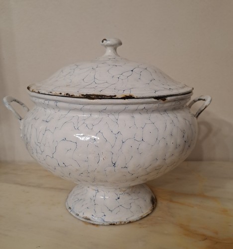 Zuppiera smaltata vintage - smaltata,