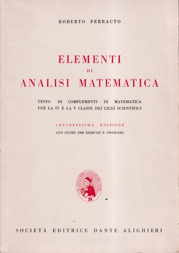 Elementi analisi matematica - di,