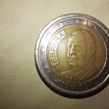 Moneta 2 Euro Espana 1999 Errore di Conio