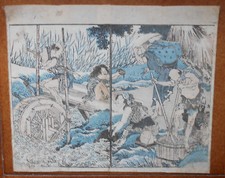 KATSUSHIKA HOKUSAI XILOGRAFIA DA HOKUSAI GAFU DISEGNI DI HOKUSAI VENDEMMIA