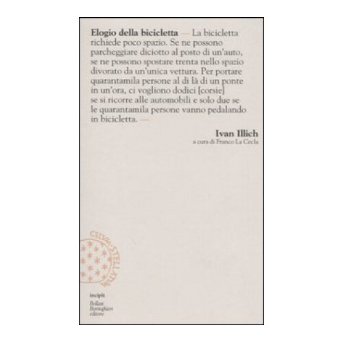 Libro elogio della - elogio, bicicletta