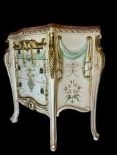 cassettiera fiorentina dipinta a mano stile Luigi XVI