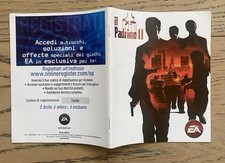 PS3 PLAYSTATION 3 SONY IL PADRINO 2  SOLO MANUALE