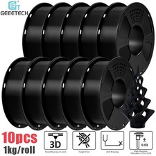 10 kg filamento GEEETECH PETG nero 1 kg/rotolo 1,75 stampante 3D materiale di consumo