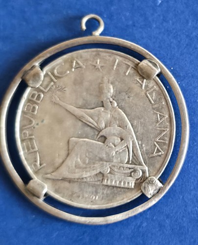 Pendente vintage con 500 - , lire