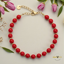 BRACCIALE DONNA CORALLO ROSSO